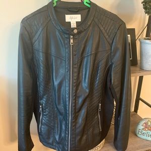 Black Faux Leather Jacket